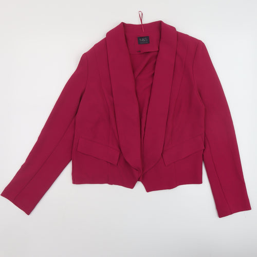 Marks and Spencer Womens Pink Jacket Size 10