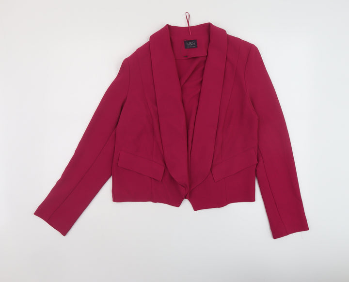 Marks and Spencer Womens Pink Jacket Size 10