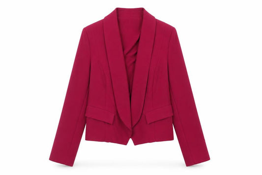 Front view of Marks & Spencer women’s pink jacket, size UK 10