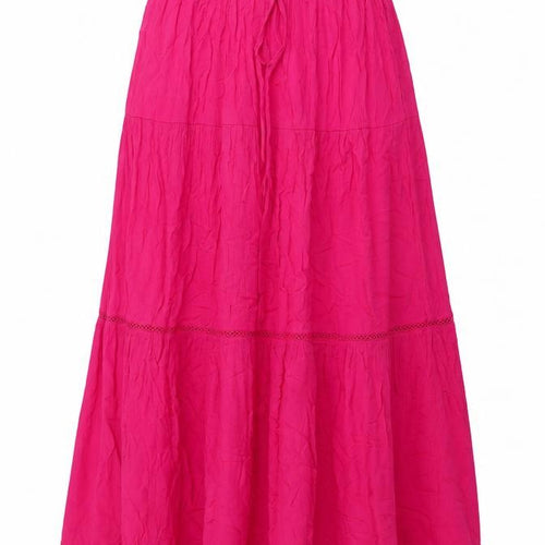 Marks and Spencer Womens Pink Viscose A-Line Skirt Size 6 Drawstring