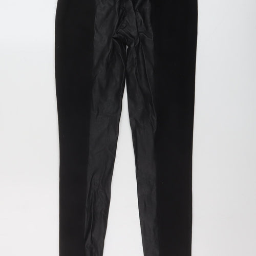 Stradivarius Womens Black Polyester Jegging Trousers Size XS L27 in Regular Zip