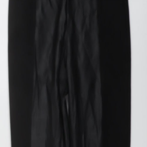 Stradivarius Womens Black Polyester Jegging Trousers Size XS L27 in Regular Zip