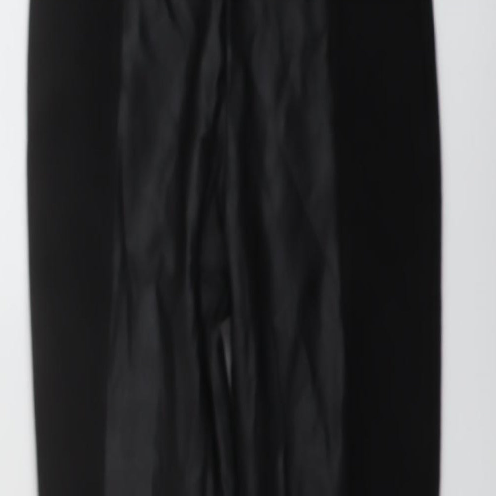 Stradivarius Womens Black Polyester Jegging Trousers Size XS L27 in Regular Zip