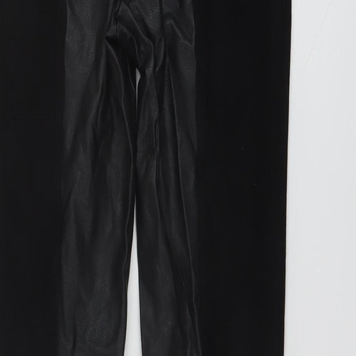 Stradivarius Womens Black Polyester Jegging Trousers Size XS L27 in Regular Zip