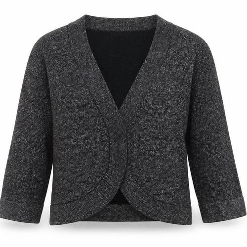 Bonmarché Womens Silver V-Neck Acrylic Cardigan Jumper Size L