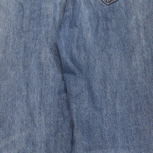Labdip Womens Blue Cotton Straight Jeans Size 29 in L28 in Regular Zip
