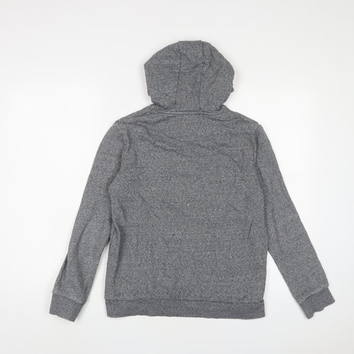 Marks and Spencer Boys Grey Cotton Pullover Hoodie Size 13-14 Years Pullover