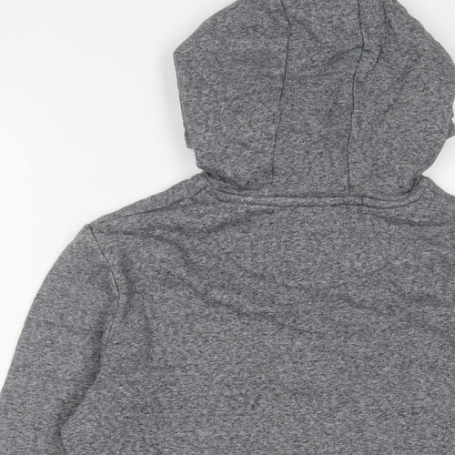 Marks and Spencer Boys Grey Cotton Pullover Hoodie Size 13-14 Years Pullover