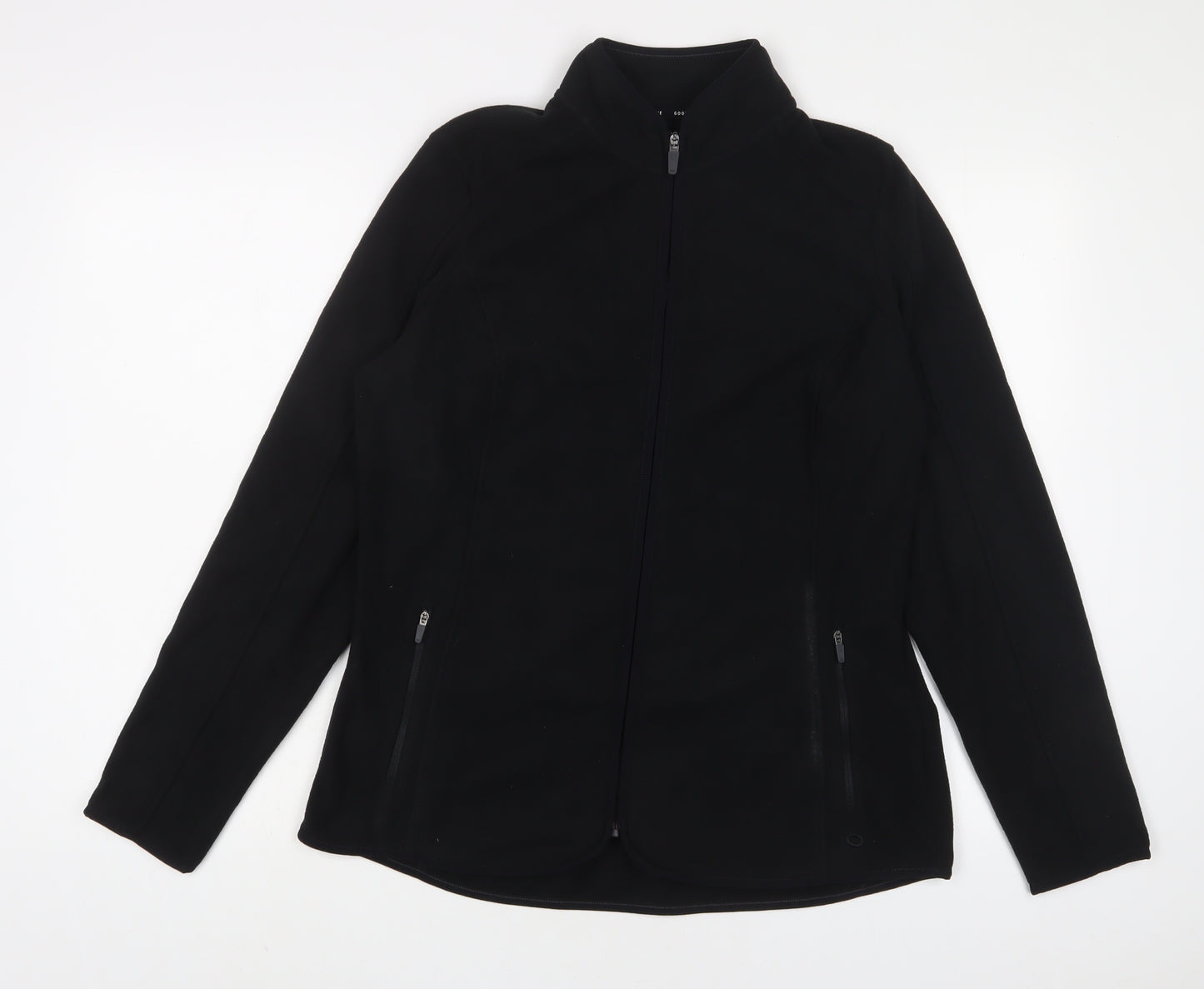GOODMOVE Womens Black Jacket Size 14 Zip