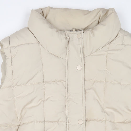 Yours Womens Beige Gilet Jacket Size 22 Zip - 22/24