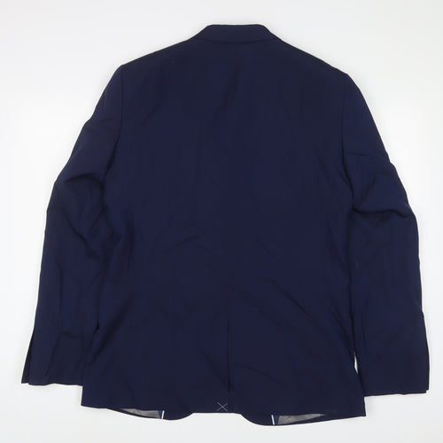 Taylor & Wright Mens Blue Polyester Jacket Suit Jacket Size 40 Regular