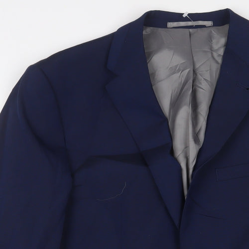 Taylor & Wright Mens Blue Polyester Jacket Suit Jacket Size 40 Regular