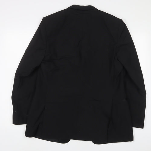 Mr Harry Mens Black Polyester Jacket Suit Jacket Size 40 Regular