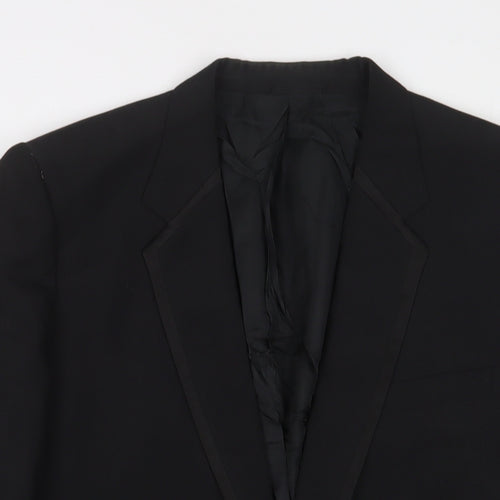 Mr Harry Mens Black Polyester Jacket Suit Jacket Size 40 Regular