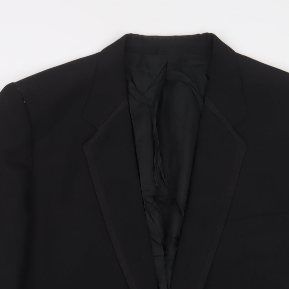 Mr Harry Mens Black Polyester Jacket Suit Jacket Size 40 Regular