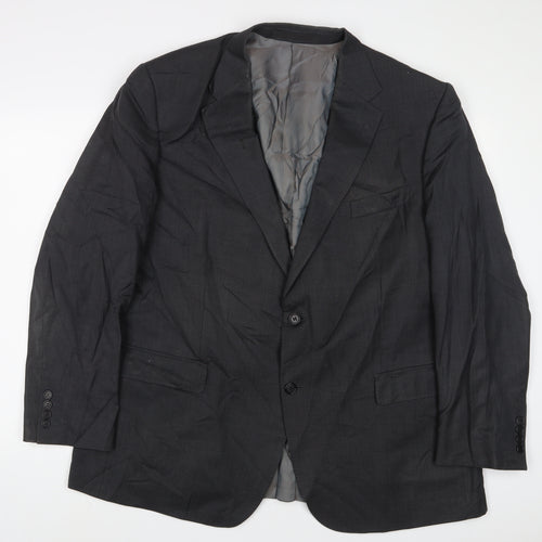 Marks and Spencer Mens Grey Wool Jacket Suit Jacket Size 48 Regular