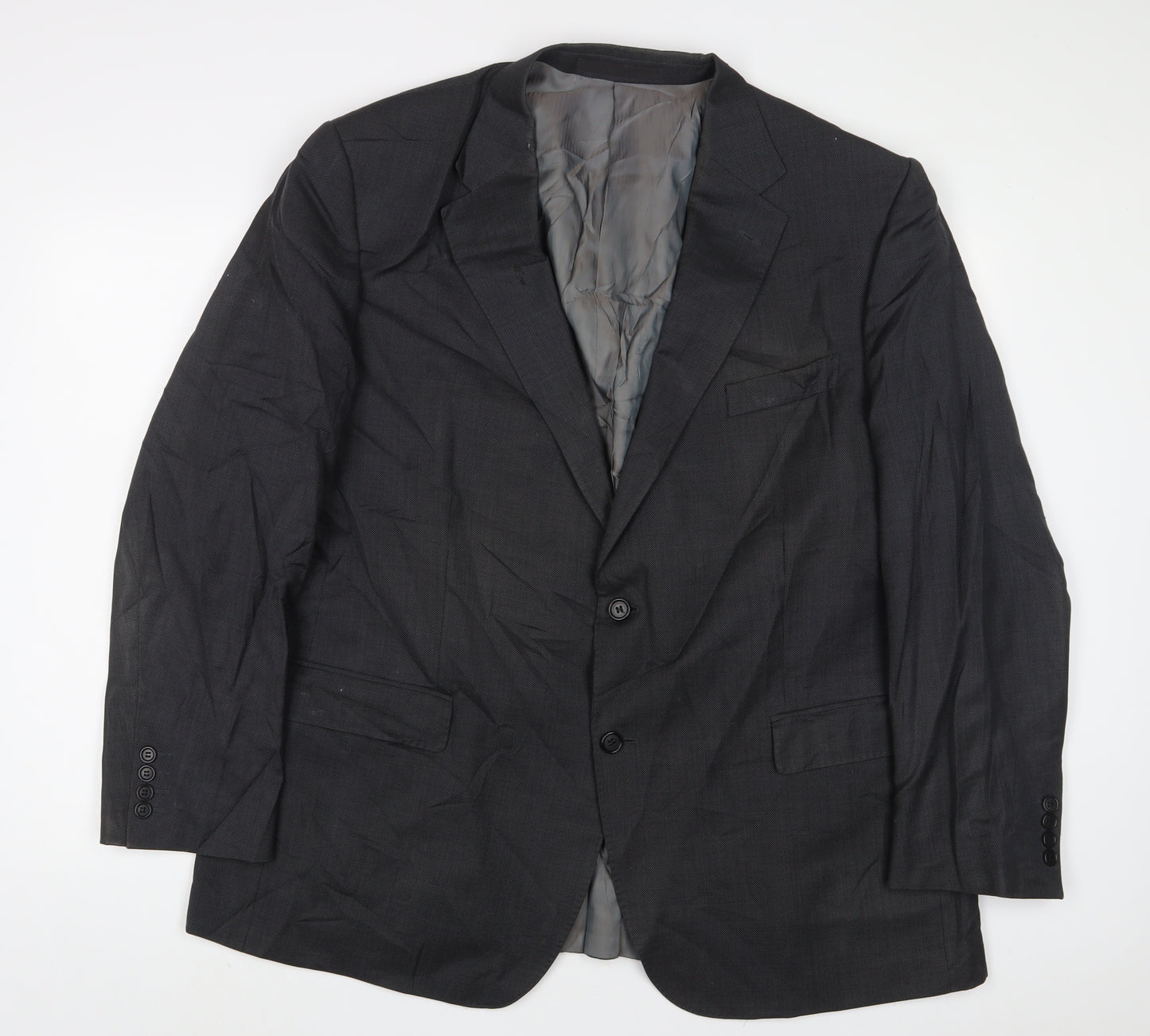 Marks and Spencer Mens Grey Wool Jacket Suit Jacket Size 48 Regular