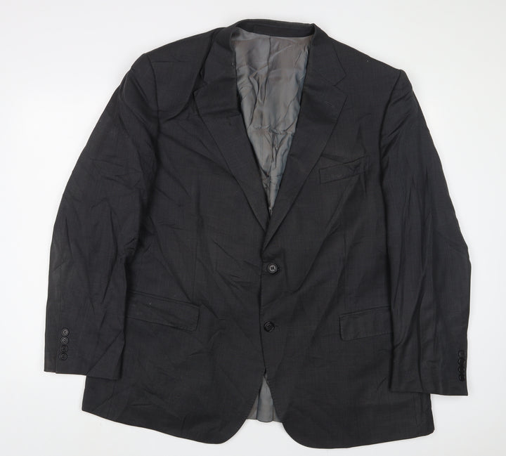 Marks and Spencer Mens Grey Wool Jacket Suit Jacket Size 48 Regular