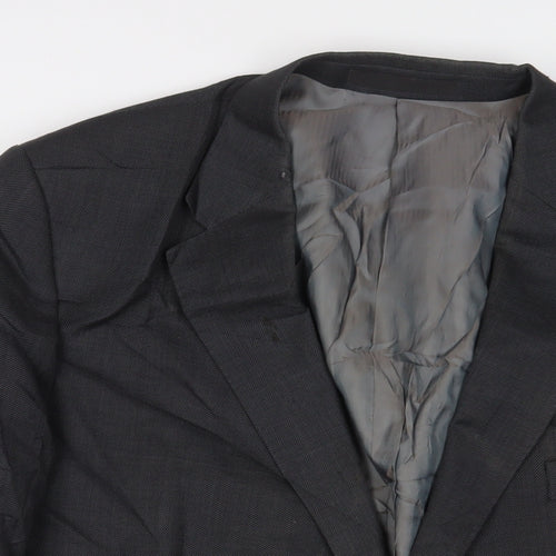 Marks and Spencer Mens Grey Wool Jacket Suit Jacket Size 48 Regular