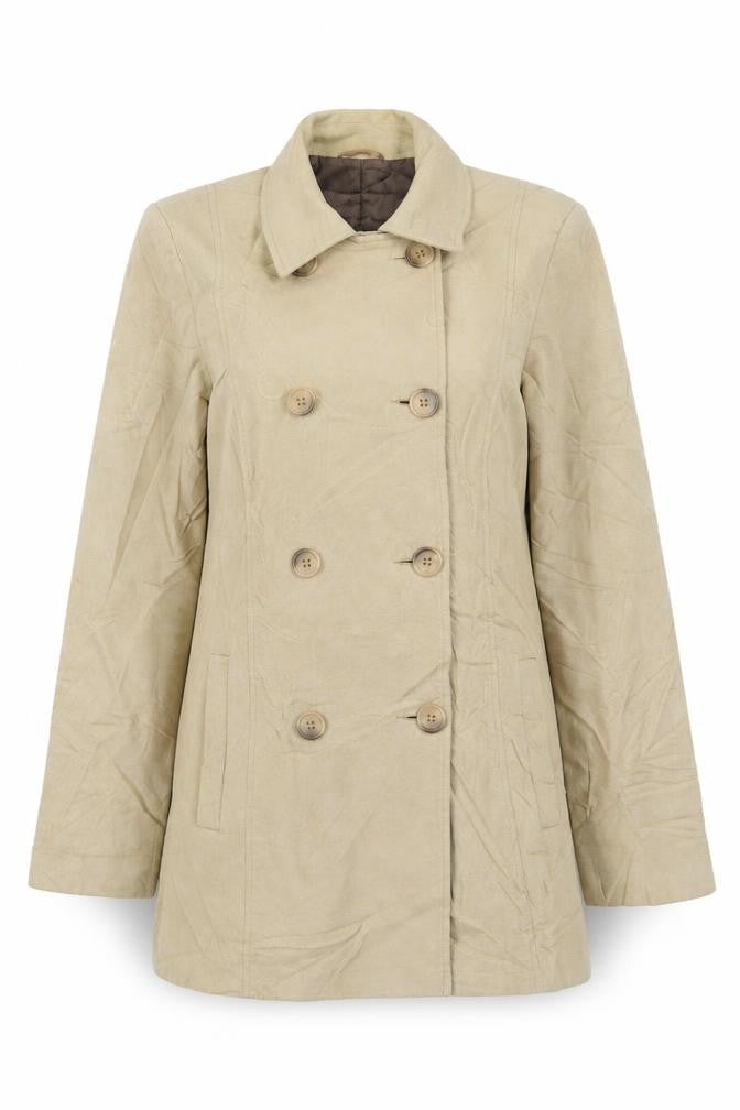 Next Womens Beige Jacket Size 14 Button