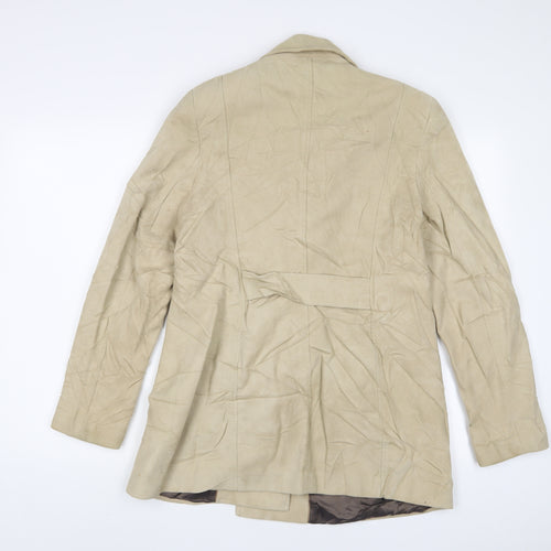 NEXT Womens Beige Jacket Size 14 Button