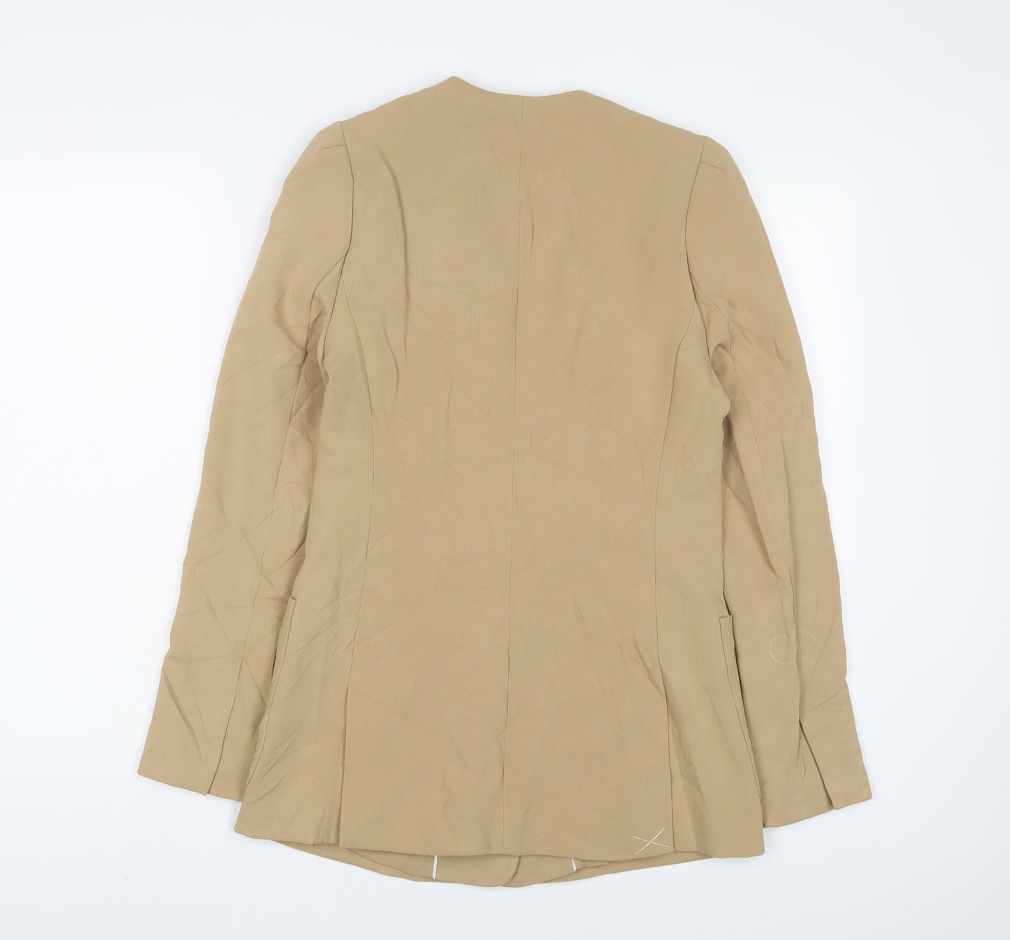 NEXT Womens Beige Jacket Blazer Size 8 Button