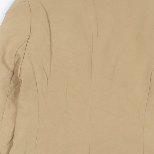 NEXT Womens Beige Jacket Blazer Size 8 Button
