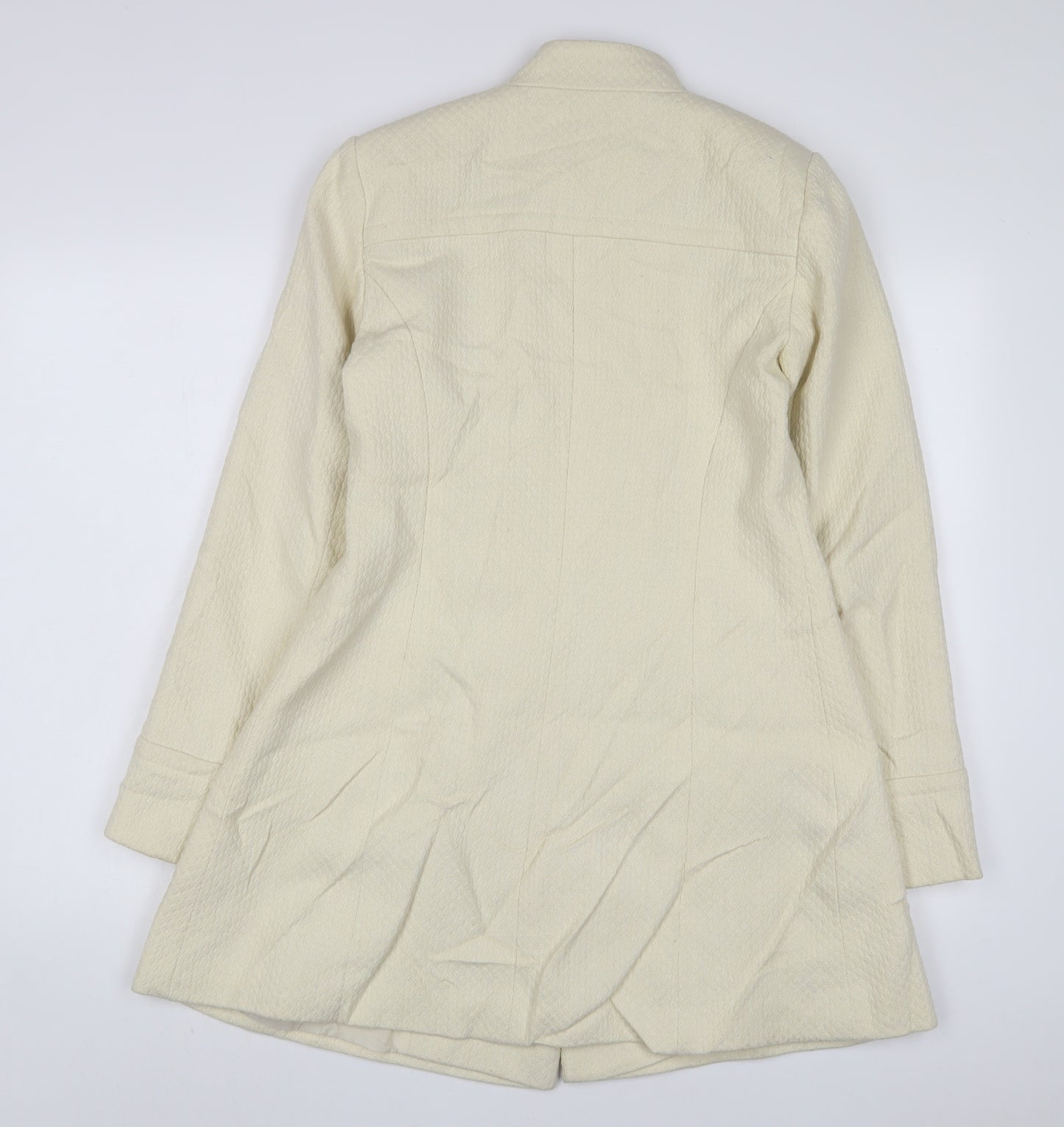 Todayswomen Womens Beige Jacket Size 8 Button