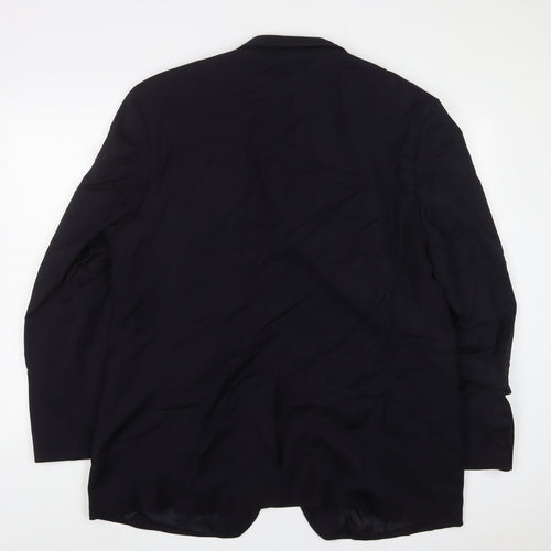 Pierre Cardin Mens Blue Wool Jacket Suit Jacket Size 46 Regular