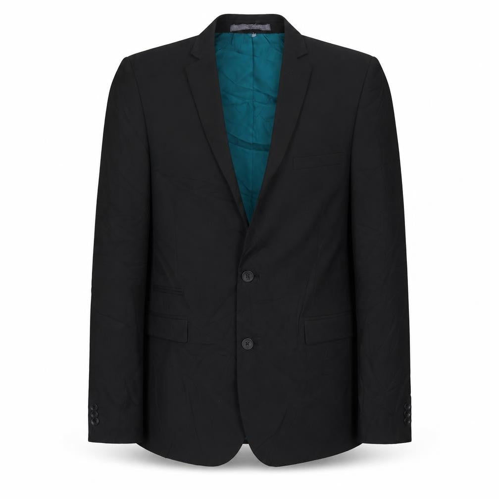 Limited Collection Mens Black Polyester Jacket Suit Jacket Size 42 Regular