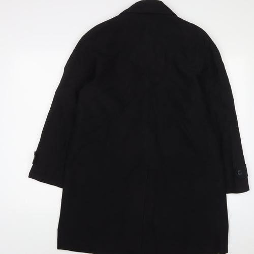 David Barry Womens Black Jacket Size 12 Button