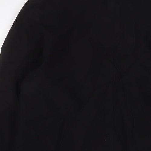David Barry Womens Black Jacket Size 12 Button