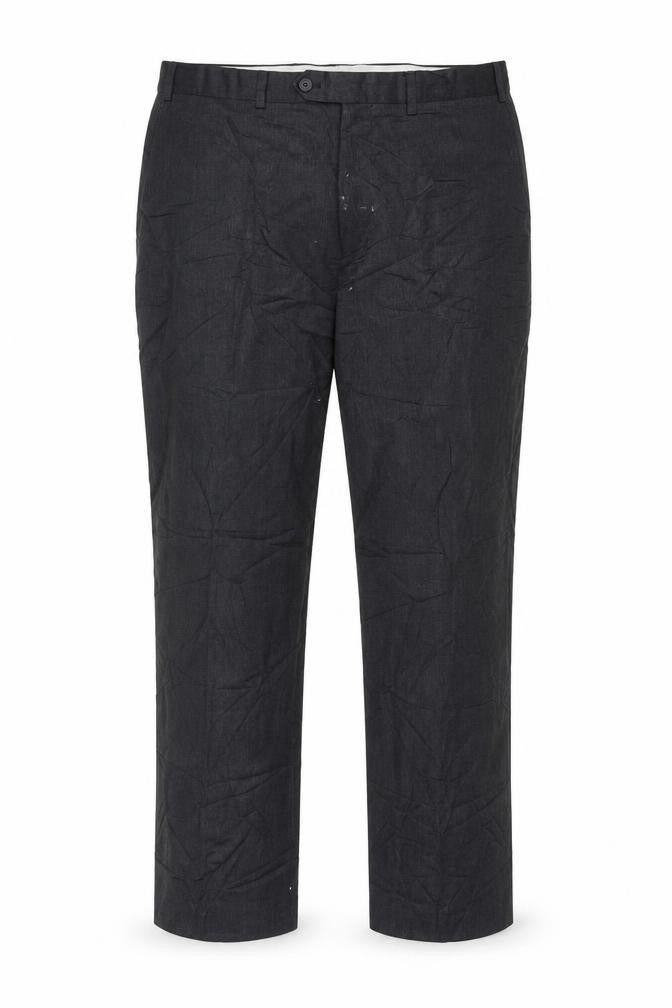 Marks and Spencer Mens Blue Polyester Trousers Size 36 in L31 in Regular Zip