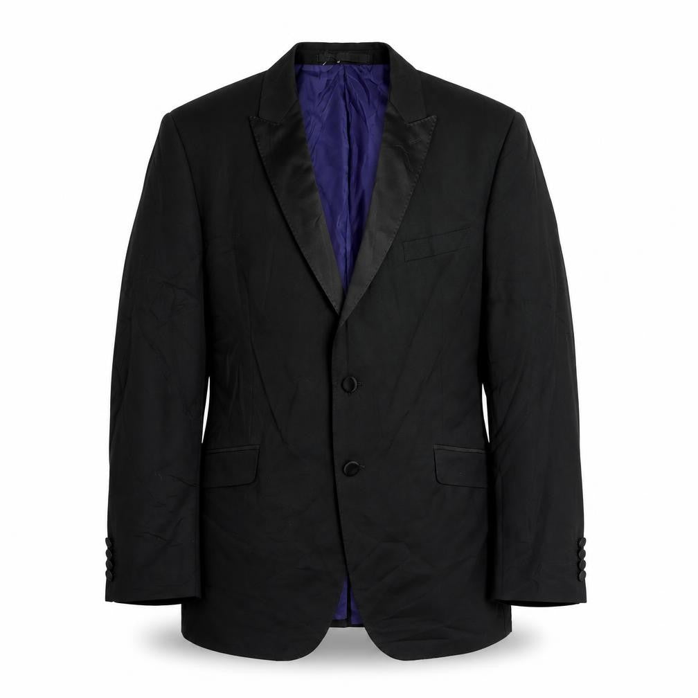Autograph Mens Black Polyester Jacket Suit Jacket Size 42 Regular