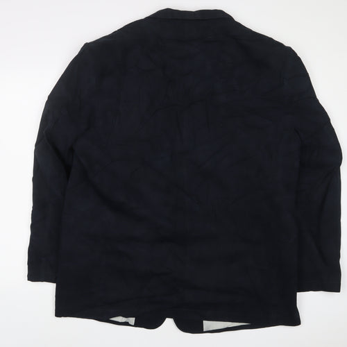 Blue Harbour Mens Blue Cotton Jacket Suit Jacket Size 46 Regular