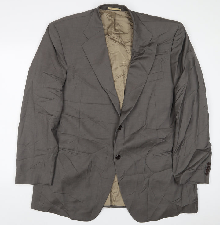 Marks and Spencer Mens Brown Wool Jacket Suit Jacket Size 48 Regular