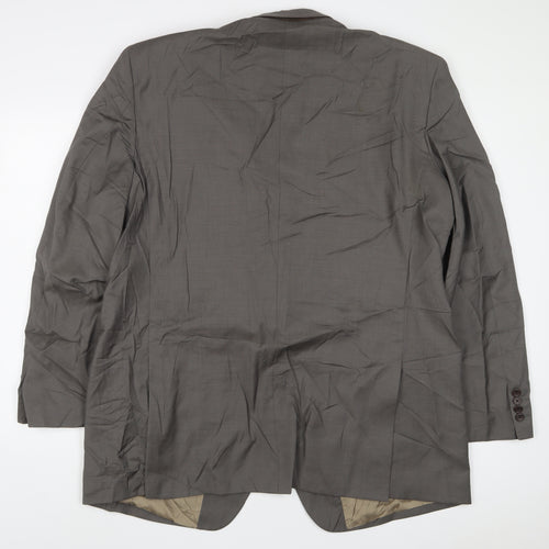 Marks and Spencer Mens Brown Wool Jacket Suit Jacket Size 48 Regular