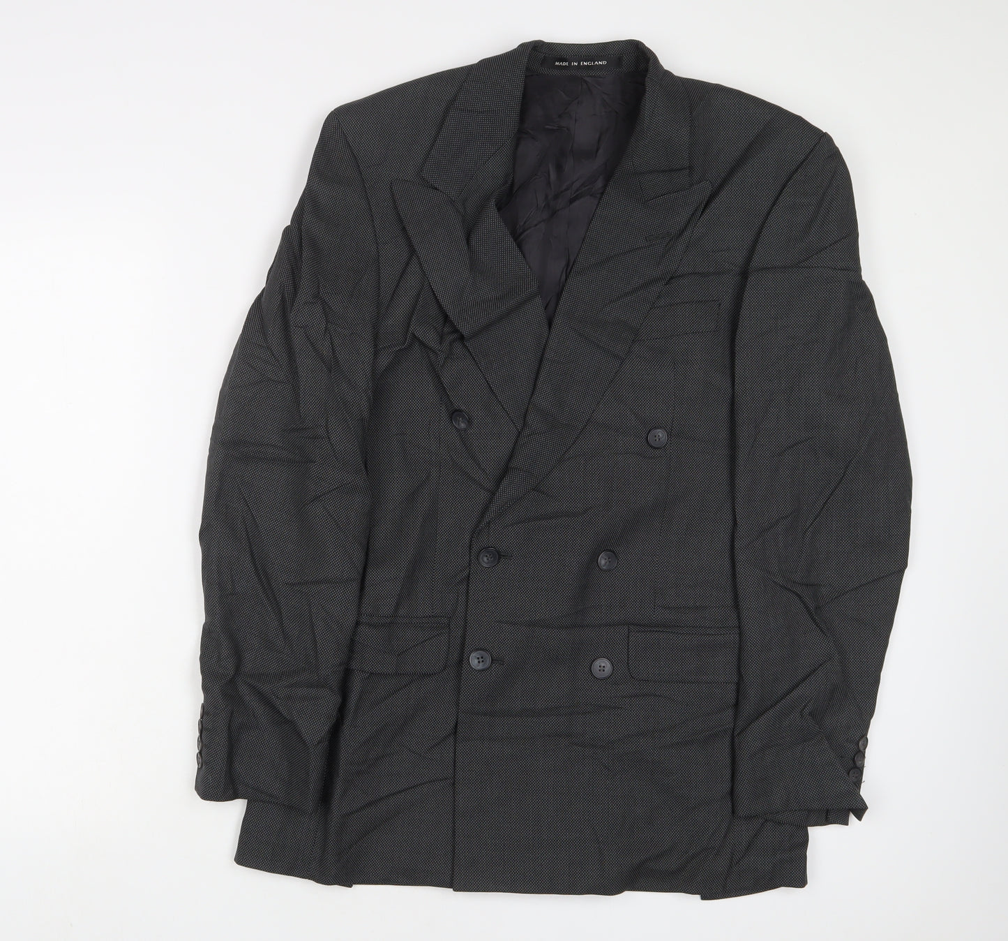 Alexander Mens Grey Wool Jacket Suit Jacket Size 36 Regular