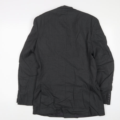 Alexander Mens Grey Wool Jacket Suit Jacket Size 36 Regular