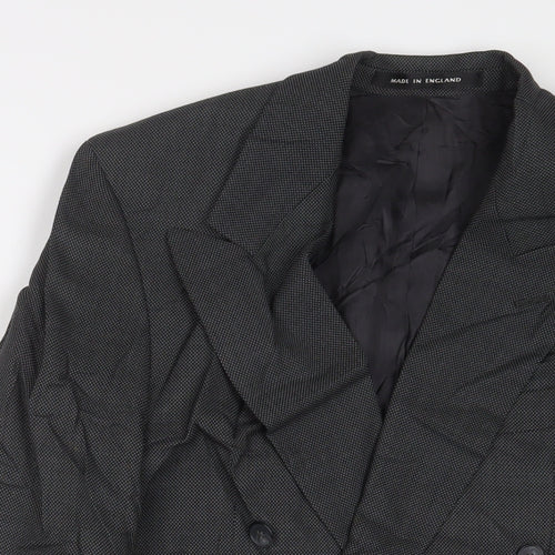 Alexander Mens Grey Wool Jacket Suit Jacket Size 36 Regular