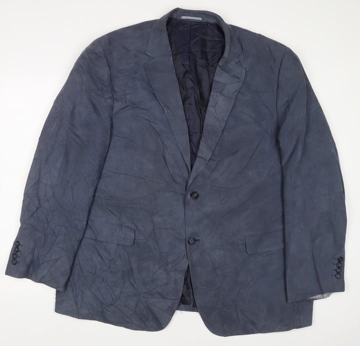 Skopes Mens Blue Polyester Jacket Suit Jacket Size 50 Regular