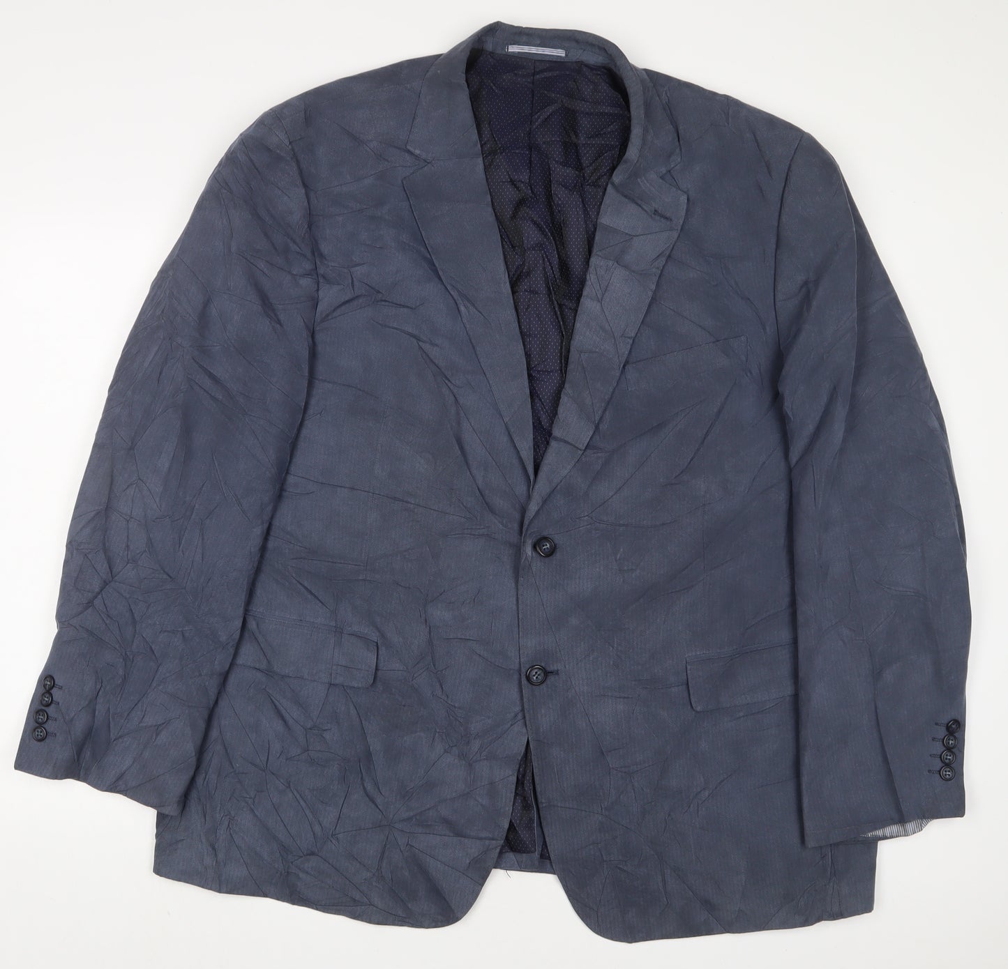 Skopes Mens Blue Polyester Jacket Suit Jacket Size 50 Regular