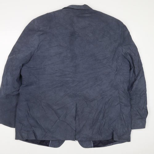 Skopes Mens Blue Polyester Jacket Suit Jacket Size 50 Regular