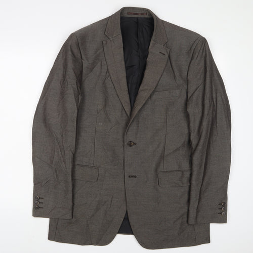 Scotch & Taylor Mens Brown Polyester Jacket Suit Jacket Size 40 Regular