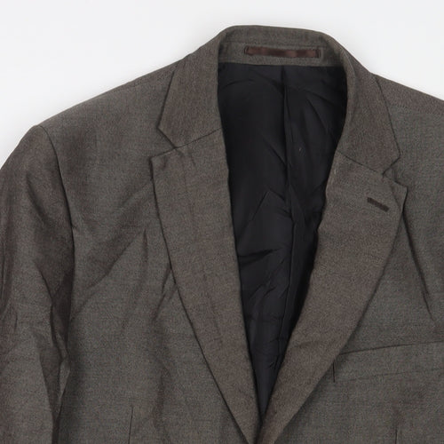 Scotch & Taylor Mens Brown Polyester Jacket Suit Jacket Size 40 Regular