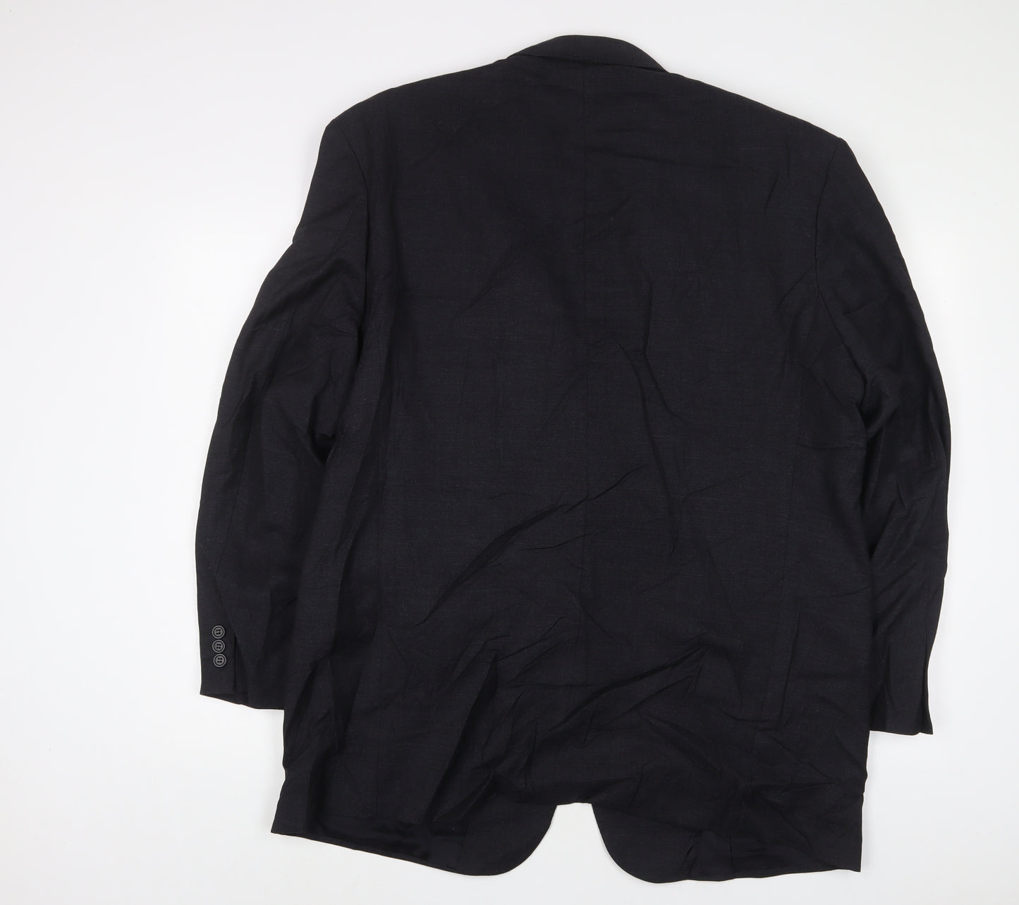 Marks and Spencer Mens Black Wool Jacket Suit Jacket Size 46 Regular