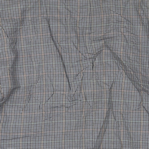 Marks and Spencer Mens Grey Plaid Wool Jacket Suit Jacket Size 46 Regular