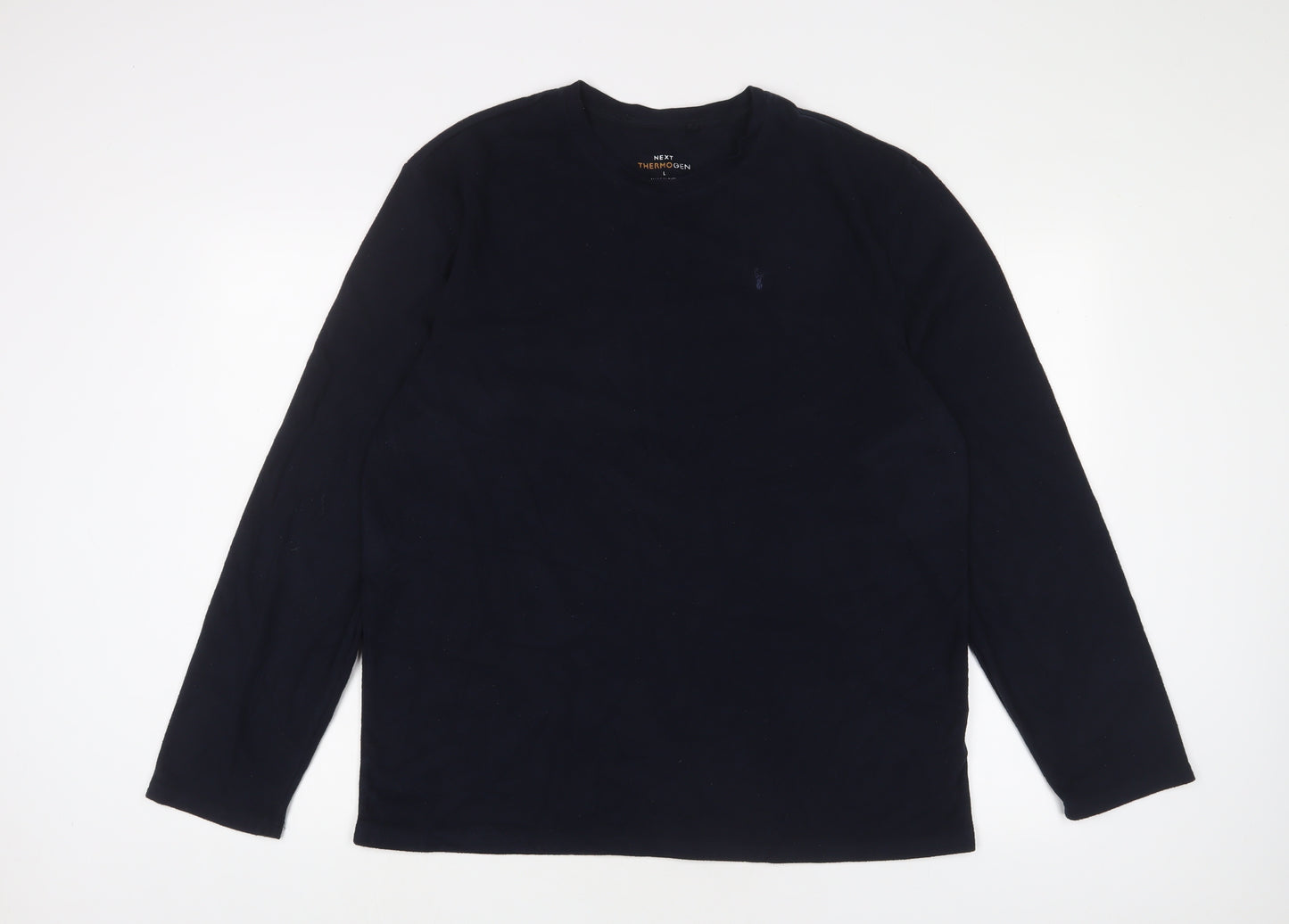 NEXT Mens Blue Polyester Pullover Sweatshirt Size L - Thermal