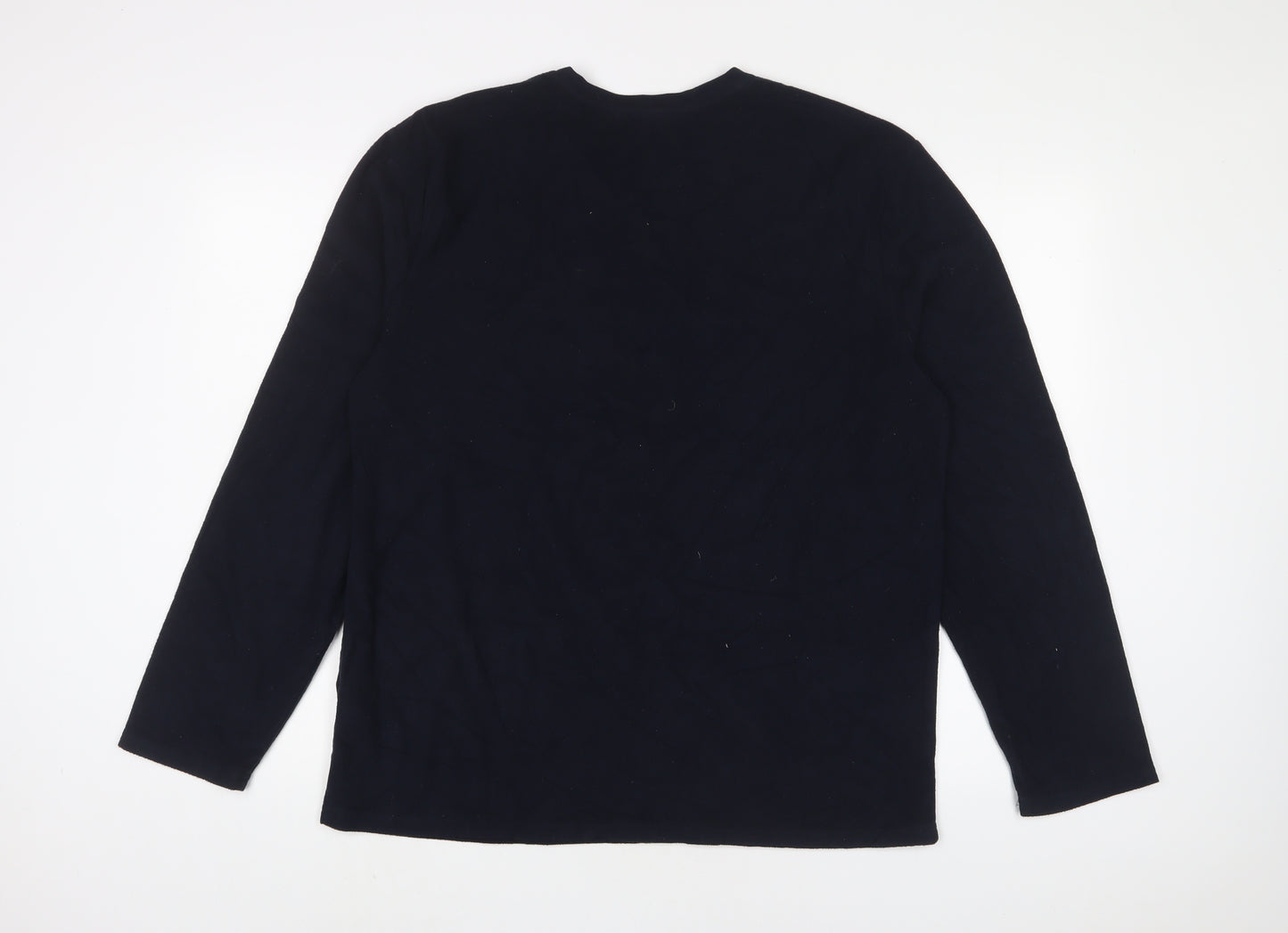 NEXT Mens Blue Polyester Pullover Sweatshirt Size L - Thermal