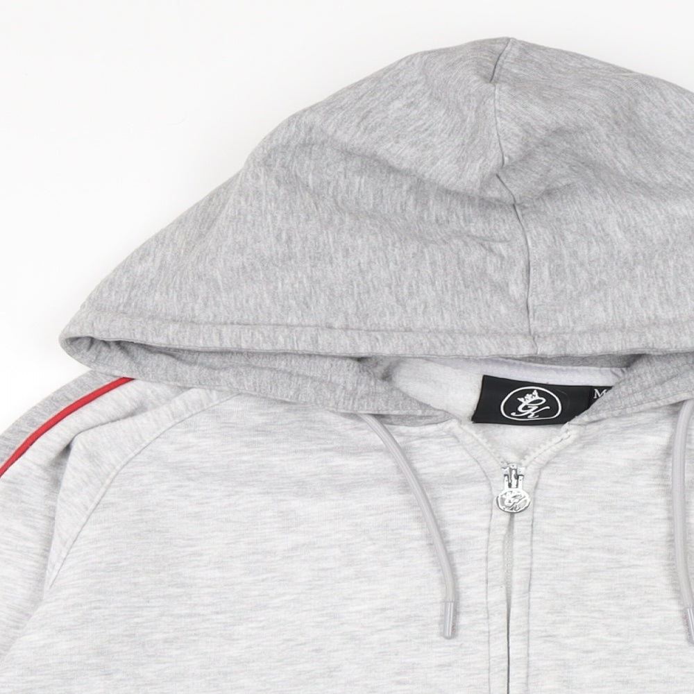 CK Mens Grey Cotton Full Zip Hoodie Size M